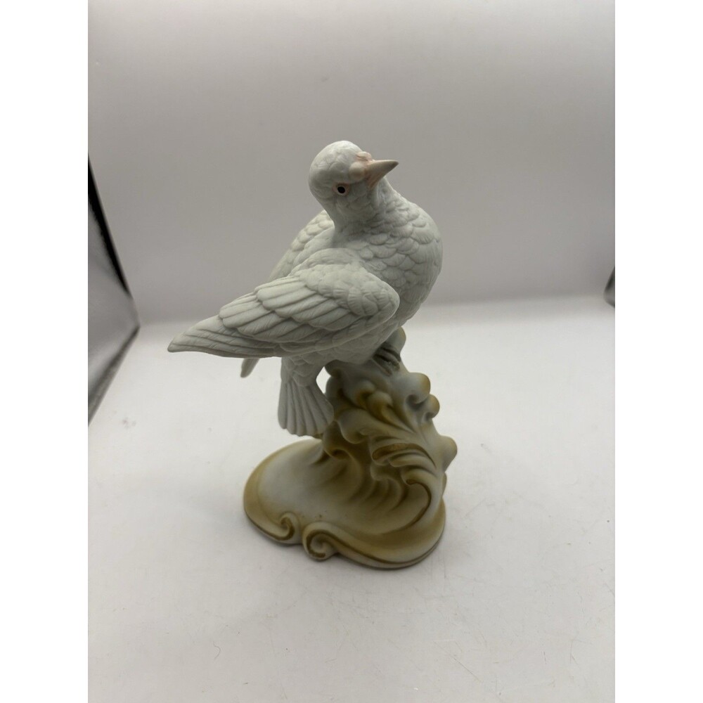 Lefton China Bisque White Dove Figurine KW2291 ~ Hand Painted Bird